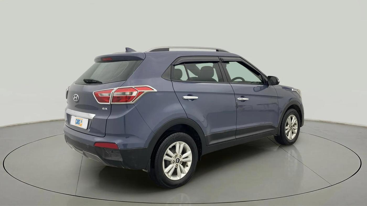 2016 Hyundai Creta SX PLUS 1.6 PETROL, Petrol, Manual, 80,831 km, Right Back Diagonal