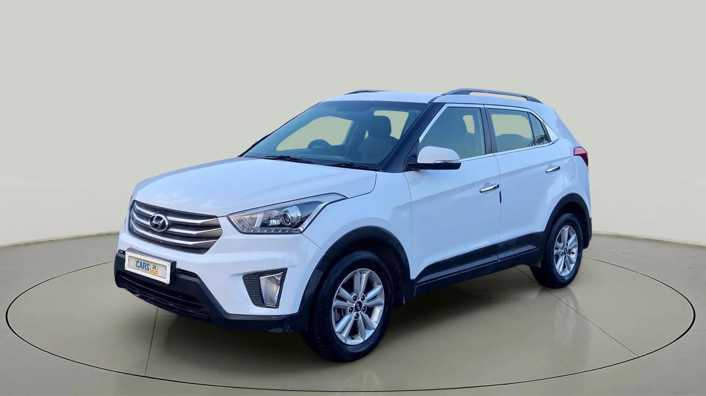 2017 Hyundai Creta SX PLUS 1.6 PETROL, Petrol, Manual, 97,976 km, Left Front Diagonal
