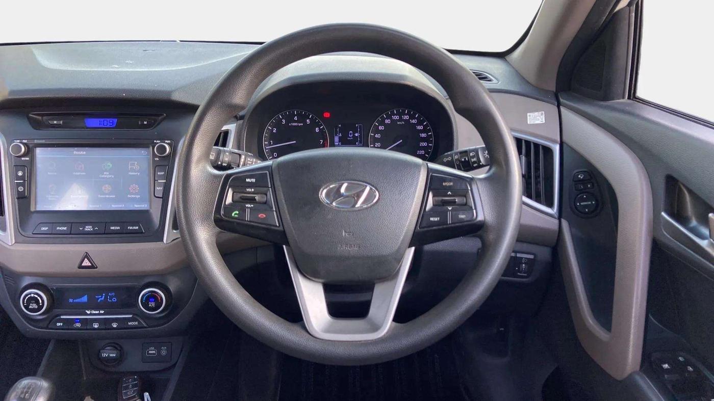 2017 Hyundai Creta SX PLUS 1.6 PETROL, Petrol, Manual, 97,976 km, Steering Wheel Close Up