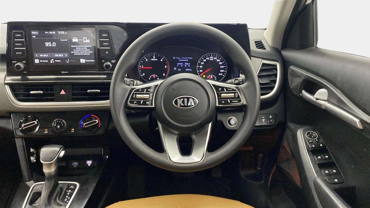 2019 KIA SELTOS HTK PLUS AT 1.5 DIESEL, Diesel, Automatic, 89,791 km, Steering Wheel Close Up