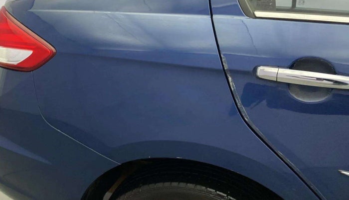 2019 Maruti Ciaz ALPHA 1.5 SHVS PETROL, Petrol, Manual, 39,556 km, Right quarter panel - Minor scratches