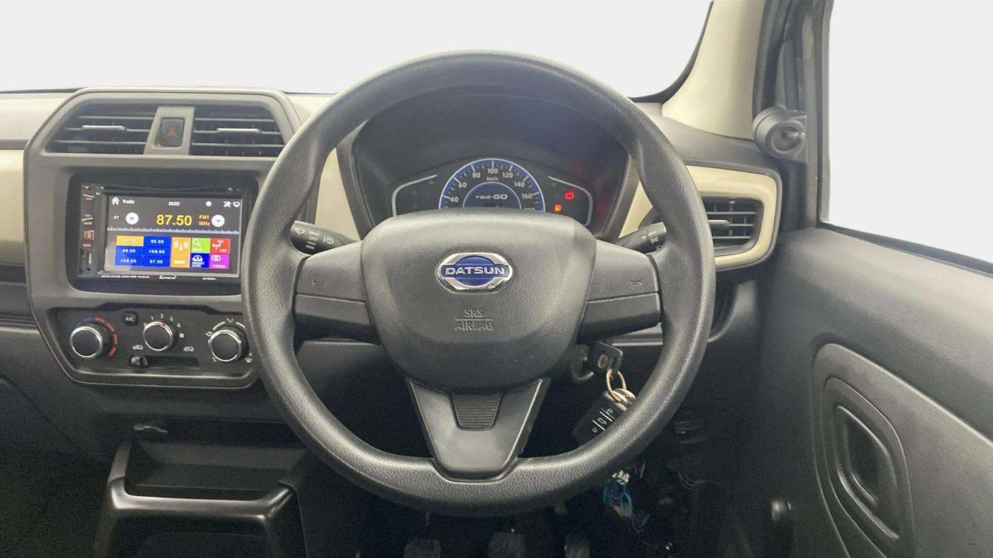 2020 Datsun Redi Go D, Petrol, Manual, 8,243 km, Steering Wheel Close Up