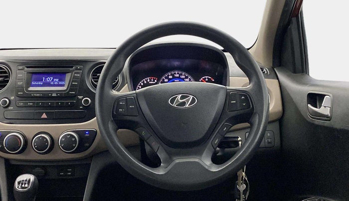 2016 Hyundai Grand i10 SPORTZ 1.2 KAPPA VTVT, Petrol, Manual, 65,066 km, Steering Wheel Close Up