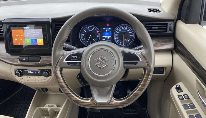 2021 Maruti Ertiga ZXI+ SHVS, Petrol, Manual, 27,439 km, Steering Wheel Close Up