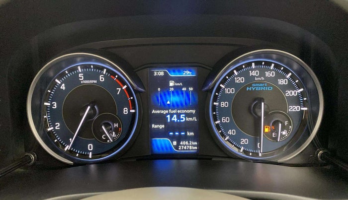 2021 Maruti Ertiga ZXI+ SHVS, Petrol, Manual, 27,439 km, Odometer Image