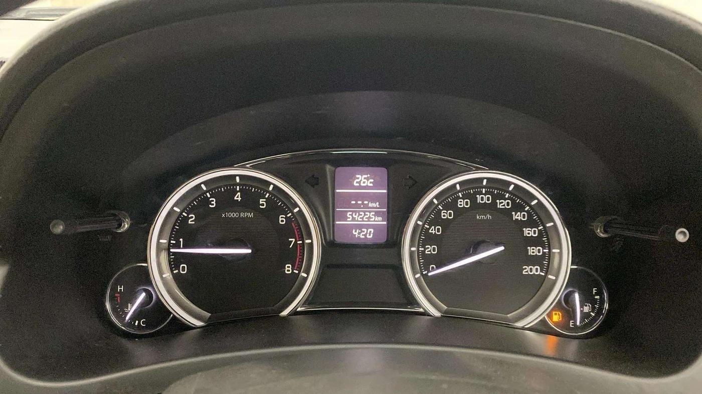 2017 Maruti Ciaz VXI (O), Petrol, Manual, 54,179 km, Odometer Image