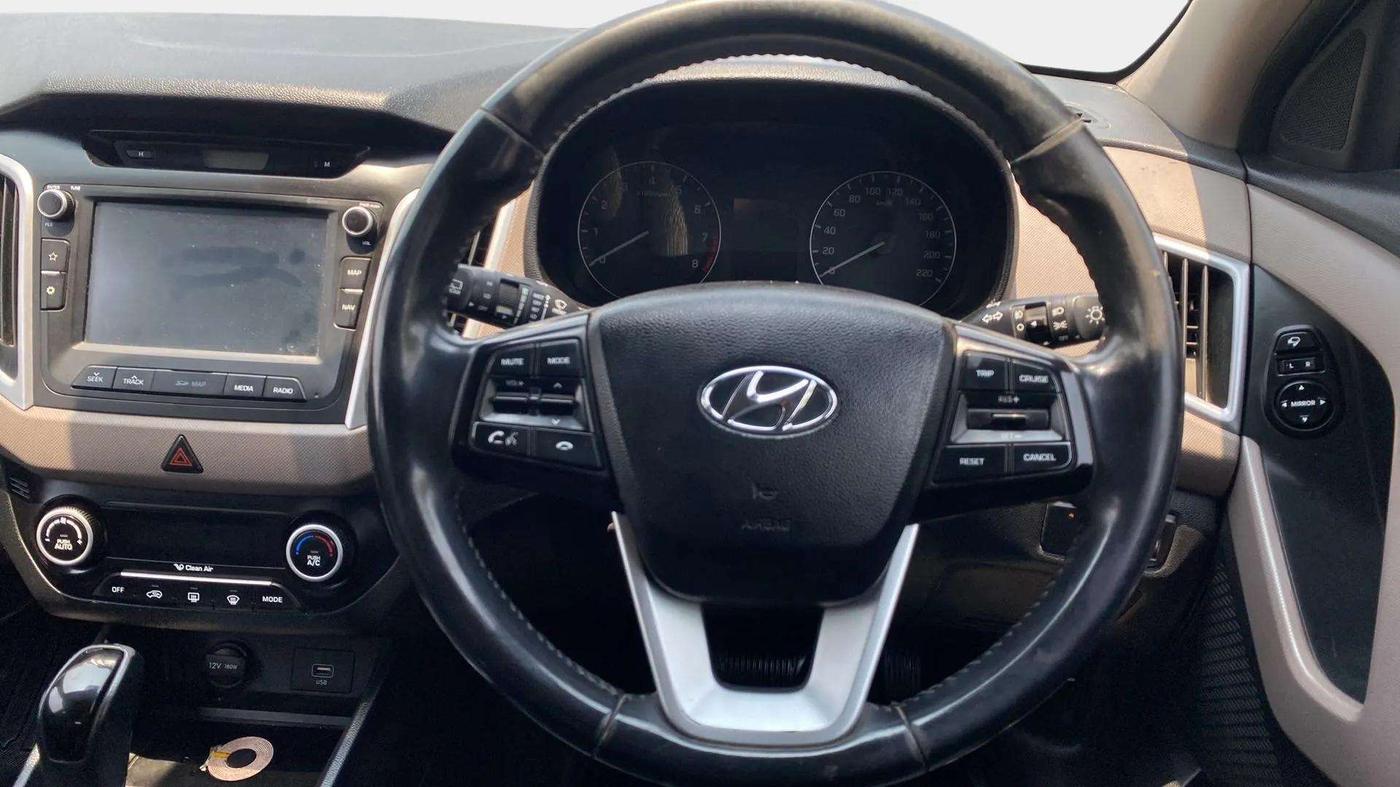 2018 Hyundai Creta SX AT 1.6 PETROL, Petrol, Automatic, 97,590 km, Steering Wheel Close Up