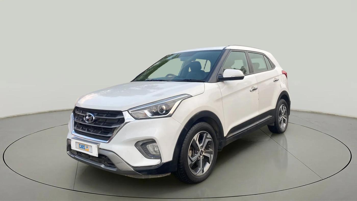 2018 Hyundai Creta SX AT 1.6 PETROL, Petrol, Automatic, 97,590 km, Left Front Diagonal