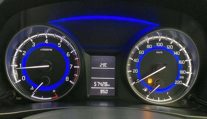 2015 Maruti Baleno DELTA PETROL 1.2, Petrol, Manual, 57,365 km, Odometer Image