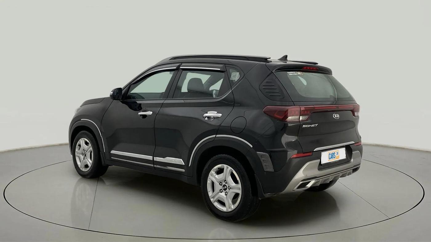 2021 KIA SONET HTX 1.5, Diesel, Manual, 1,00,057 km, Left Back Diagonal