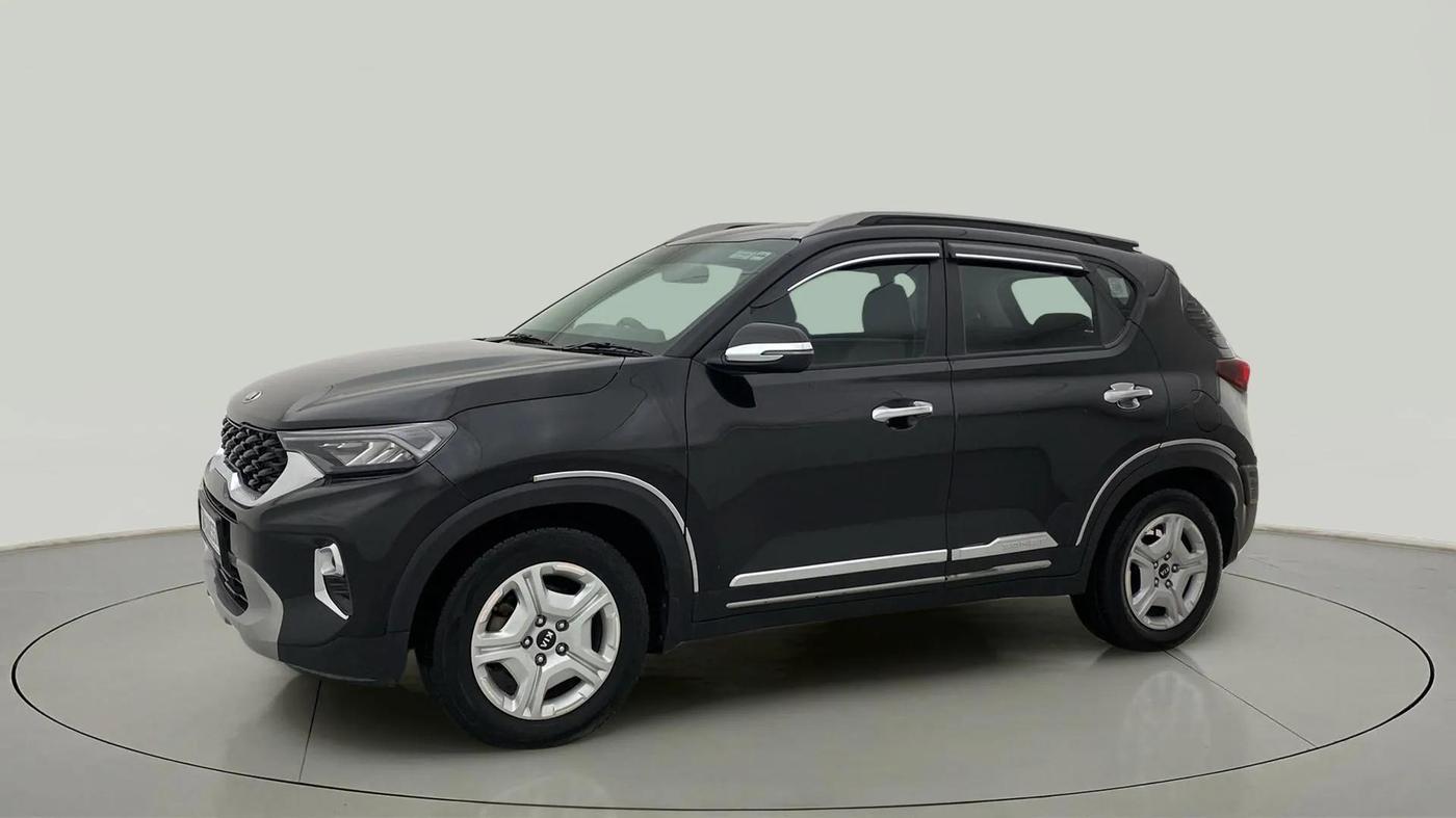 2021 KIA SONET HTX 1.5, Diesel, Manual, 1,00,057 km, Left Front Diagonal