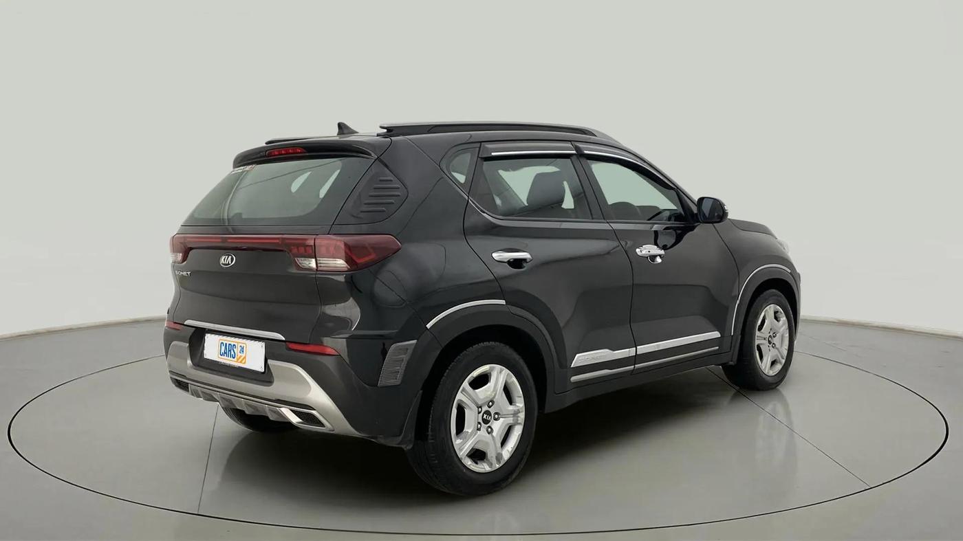 2021 KIA SONET HTX 1.5, Diesel, Manual, 1,00,057 km, Right Back Diagonal