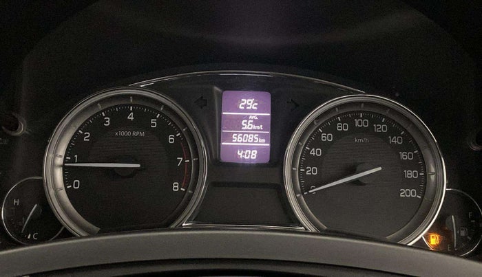 2016 Maruti Ciaz ZXI+ RS, CNG, Manual, 56,033 km, Odometer Image