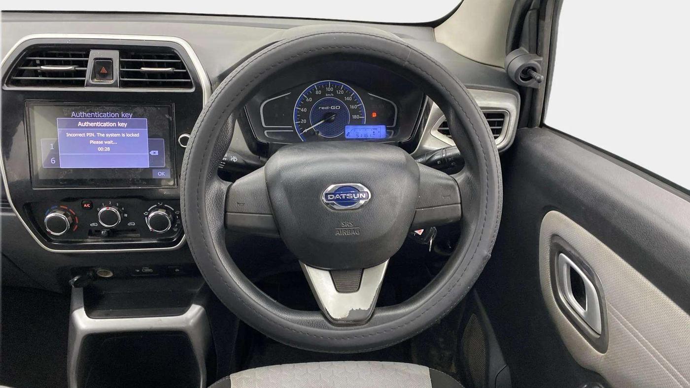 2021 Datsun Redi Go T(O) 1.0, Petrol, Manual, 51,200 km, Steering Wheel Close Up