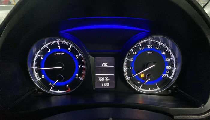 2018 Maruti Baleno DELTA PETROL 1.2, Petrol, Manual, 75,061 km, Odometer Image