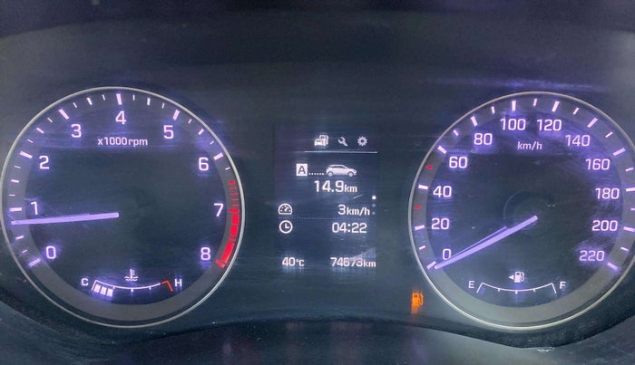 2015 Hyundai Elite i20 ASTA 1.2, Petrol, Manual, 74,662 km, Odometer Image