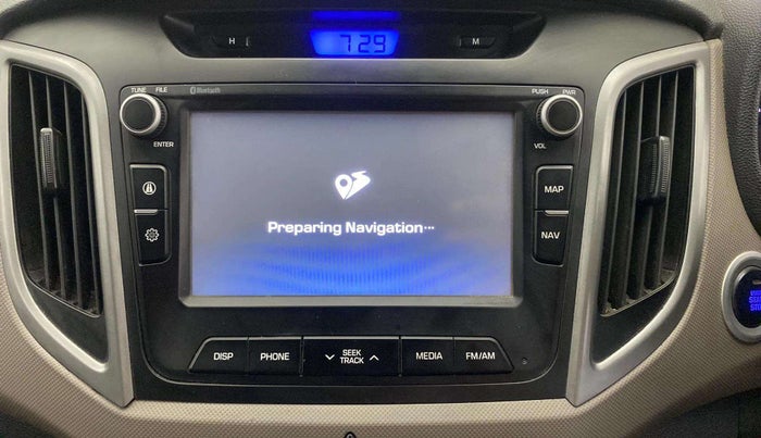 2017 Hyundai Creta SX PLUS 1.6 PETROL, Petrol, Manual, 60,781 km, Infotainment system - GPS Card not working/missing