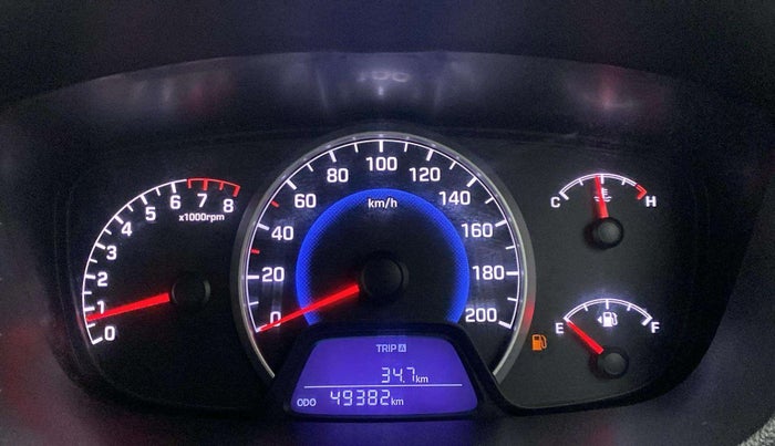 2016 Hyundai Grand i10 ASTA (O) 1.2 KAPPA VTVT, Petrol, Manual, 49,345 km, Odometer Image