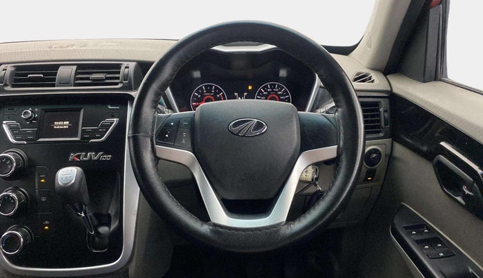 2016 Mahindra Kuv100 K8 6 STR, Petrol, Manual, 38,948 km, Steering Wheel Close Up