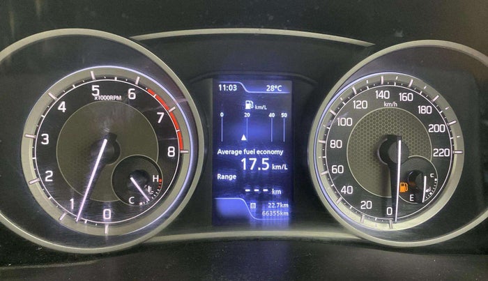2020 Maruti Dzire ZXI Plus, Petrol, Manual, 66,331 km, Odometer Image