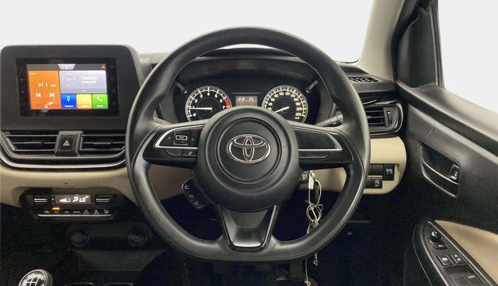 2022 Toyota Glanza S, Petrol, Manual, 14,482 km, Steering Wheel Close Up