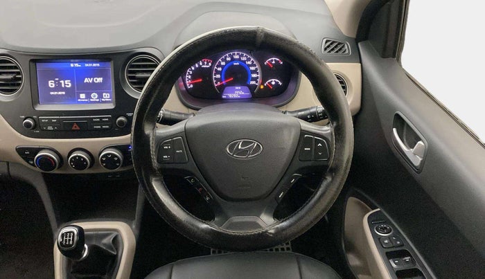 2018 Hyundai Grand i10 SPORTZ 1.2 KAPPA VTVT, CNG, Manual, 78,267 km, Steering Wheel Close Up