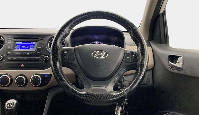 2015 Hyundai Grand i10 SPORTZ 1.2 KAPPA VTVT, Petrol, Manual, 43,400 km, Steering Wheel Close Up