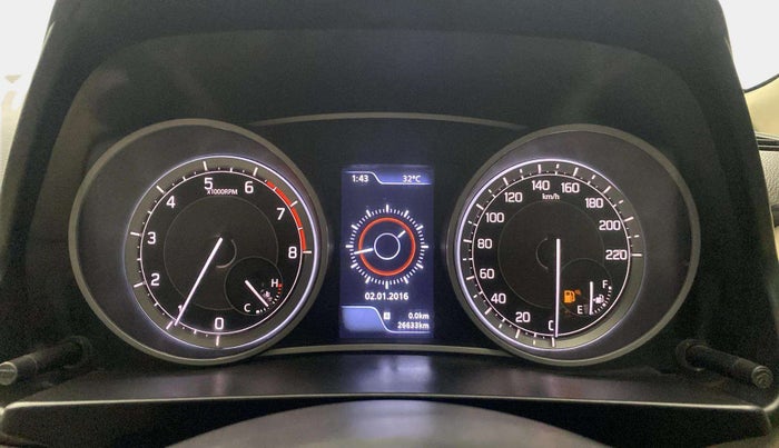 2023 Maruti Dzire ZXI Plus, Petrol, Manual, 26,615 km, Odometer Image