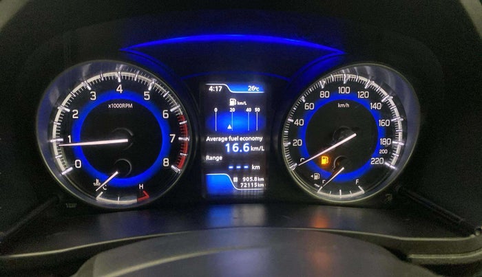 2016 Maruti Baleno ZETA PETROL 1.2, Petrol, Manual, 72,081 km, Odometer Image