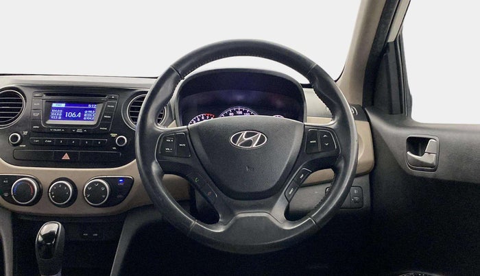 2015 Hyundai Grand i10 ASTA AT 1.2 KAPPA VTVT, Petrol, Automatic, 74,319 km, Steering Wheel Close Up