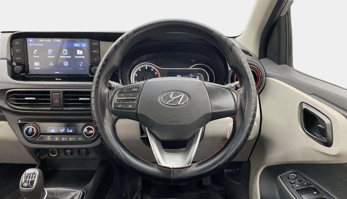 2020 Hyundai AURA SX+ 1.0 TURBO GDI MT, Petrol, Manual, 73,740 km, Steering Wheel Close Up