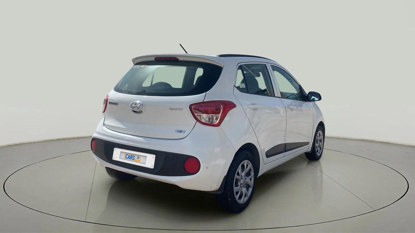 2019 Hyundai Grand i10 SPORTZ 1.2 KAPPA VTVT, Petrol, Manual, 42,534 km, Right Back Diagonal