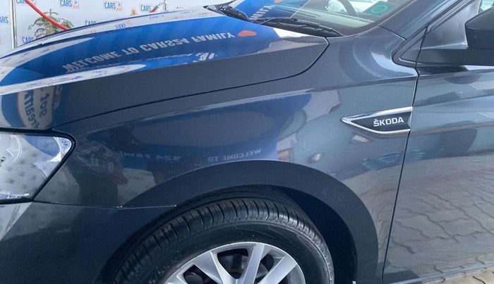 2022 Skoda SLAVIA AMBITION 1.0L TSI MT, Petrol, Manual, 25,461 km, Left fender - Minor scratches