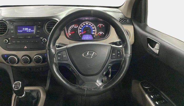 2016 Hyundai Grand i10 SPORTZ 1.2 KAPPA VTVT, Petrol, Manual, 61,767 km, Steering Wheel Close Up