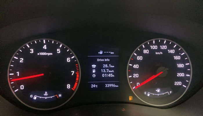 2019 Hyundai Elite i20 ASTA 1.2 (O), Petrol, Manual, 33,963 km, Odometer Image