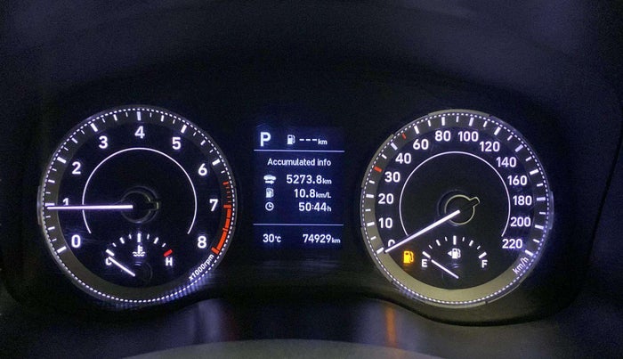 2019 Hyundai VENUE SX PLUS 1.0 TURBO DCT, Petrol, Automatic, 74,914 km, Odometer Image