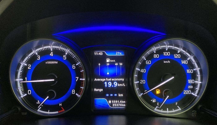 2019 Toyota Glanza V, Petrol, Manual, 35,371 km, Odometer Image