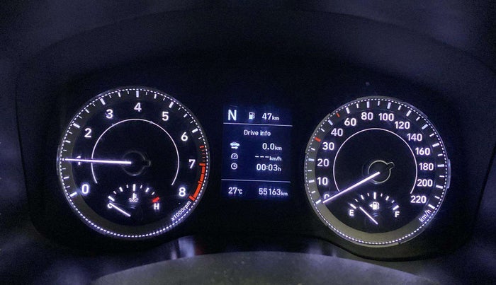 2021 Hyundai VENUE SX 1.0 (O) TURBO IMT, Petrol, Manual, 55,087 km, Odometer Image