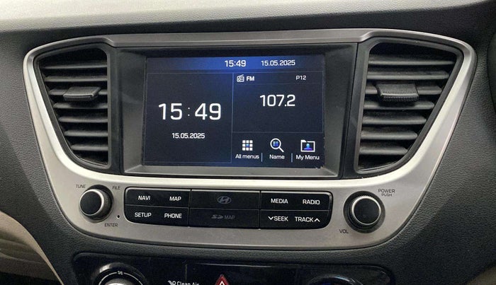 2018 Hyundai Verna 1.6 VTVT SX, Petrol, Manual, 48,630 km, Infotainment system - GPS Card not working