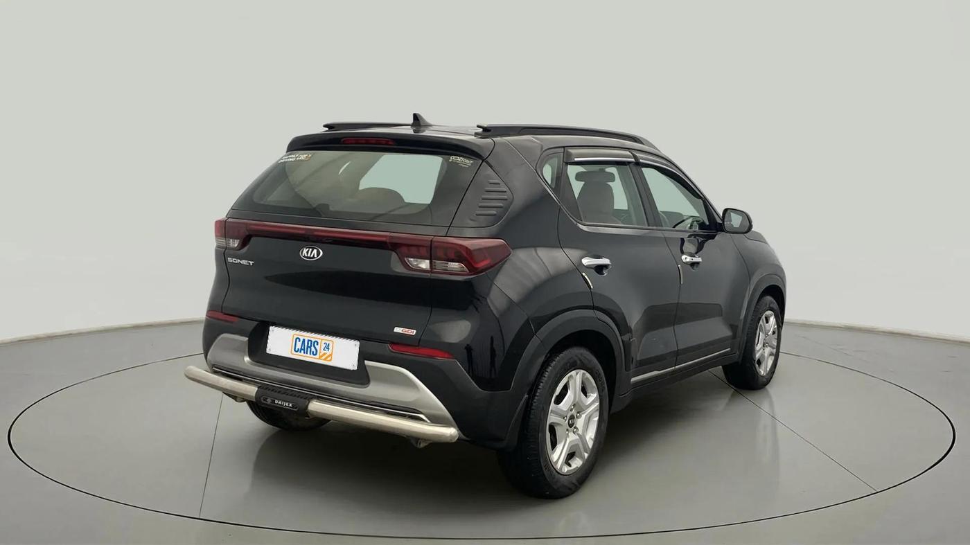 2020 KIA SONET HTX 1.0 IMT, Petrol, Manual, 31,900 km, Right Back Diagonal