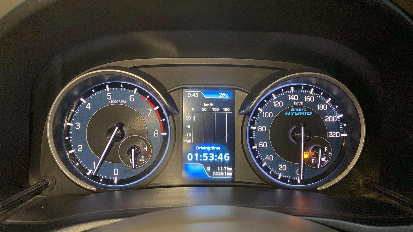 2020 Maruti Ertiga ZXI SHVS, Petrol, Manual, 74,318 km, Odometer Image