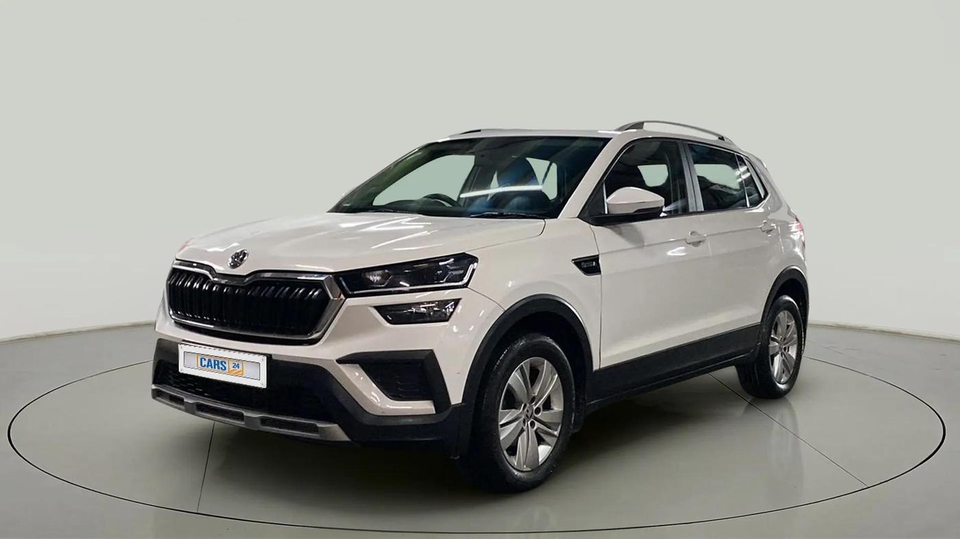 2022 Skoda KUSHAQ AMBITION 1.0L TSI AT, Petrol, Automatic, 59,676 km, Left Front Diagonal