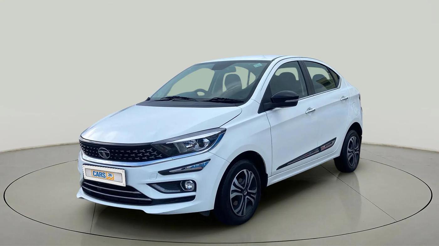 2022 Tata TIGOR XZ PLUS CNG, CNG, Manual, 37,380 km, Left Front Diagonal