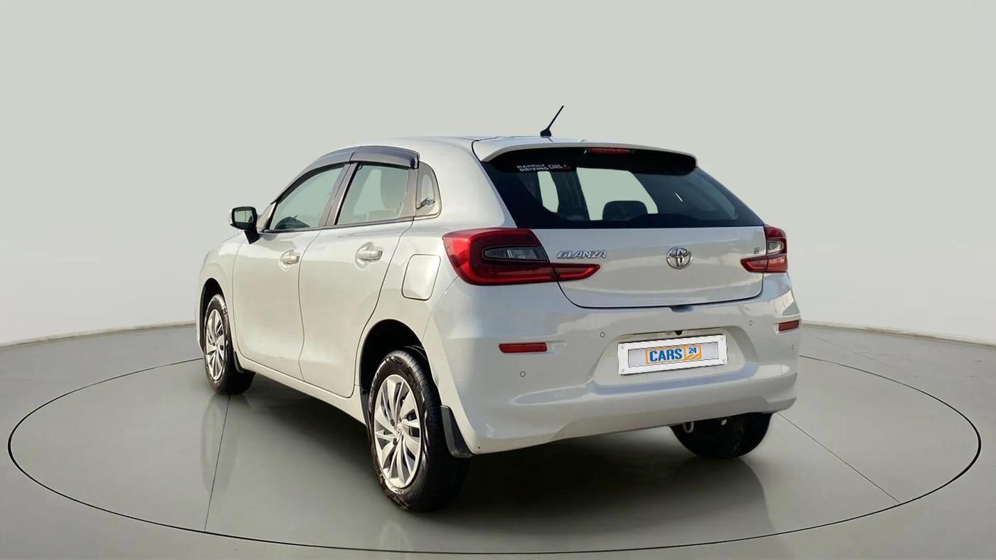 2023 Toyota Glanza S AMT, Petrol, Automatic, 8,406 km, Left Back Diagonal