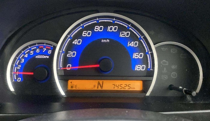 2018 Maruti Wagon R 1.0 VXI AMT, Petrol, Automatic, 74,498 km, Odometer Image