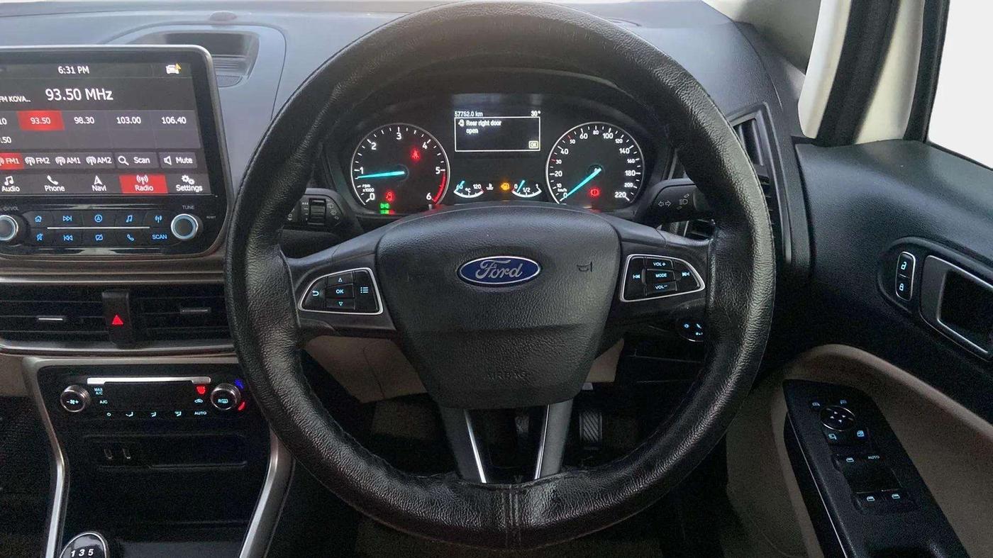 2020 Ford Ecosport TITANIUM 1.5L DIESEL, Diesel, Manual, 57,637 km, Steering Wheel Close Up