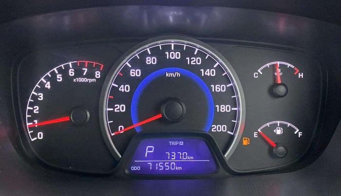 2016 Hyundai Grand i10 ASTA (O) AT 1.2 KAPPA VTVT, Petrol, Automatic, 71,523 km, Odometer Image