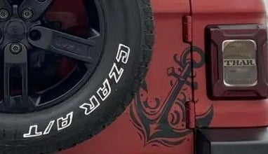 2022 Mahindra Thar LX HT PETROL 4WD MT, Petrol, Manual, 18,149 km, Dicky (Boot door) - Graphic sticker