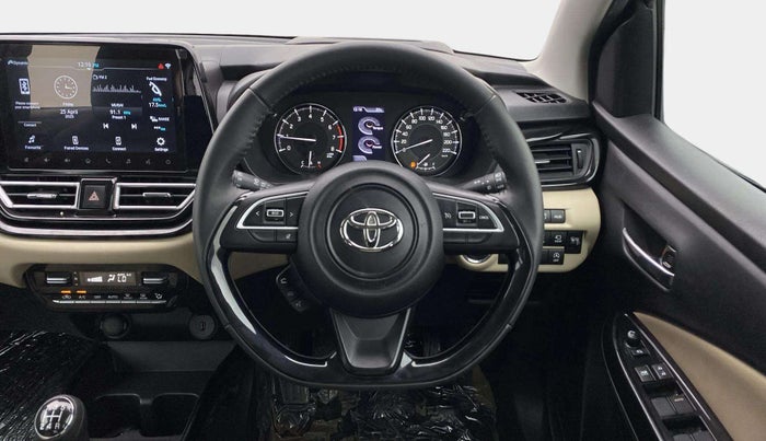 2024 Toyota Glanza V, Petrol, Manual, 7,703 km, Steering Wheel Close Up