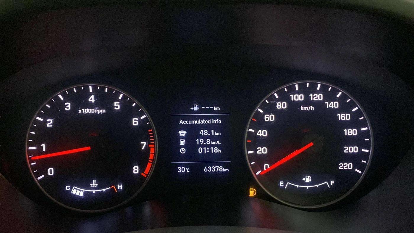2018 Hyundai Elite i20 ASTA 1.2 (O), Petrol, Manual, 63,187 km, Odometer Image